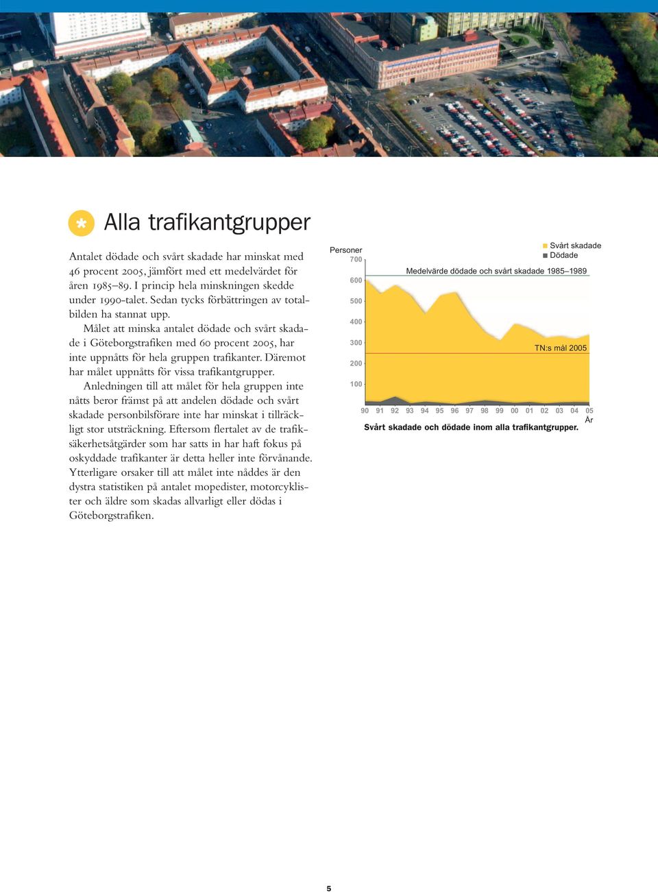 Däremot har målet uppnåtts för vissa trafikantgrupper.