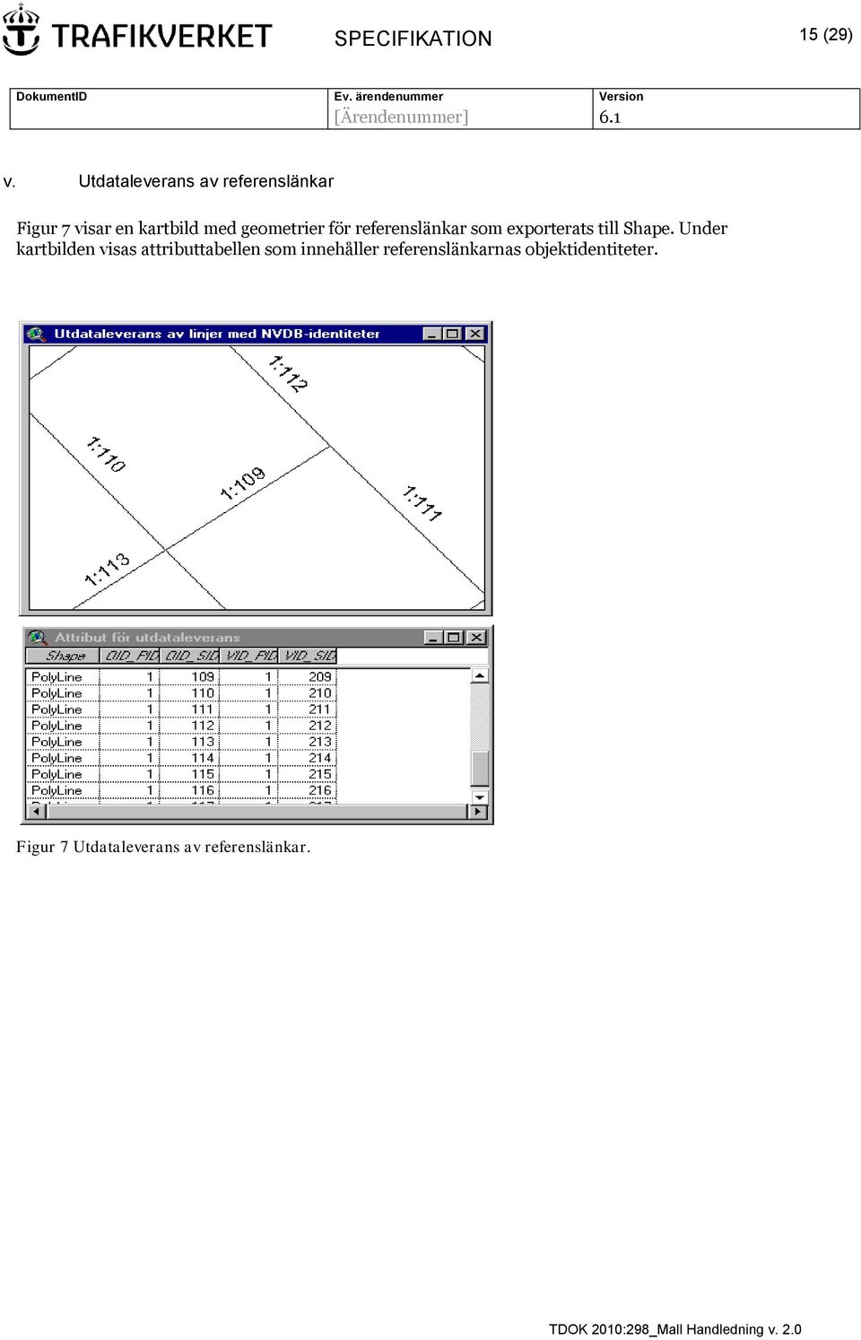 geometrier för referenslänkar som exporterats till Shape.