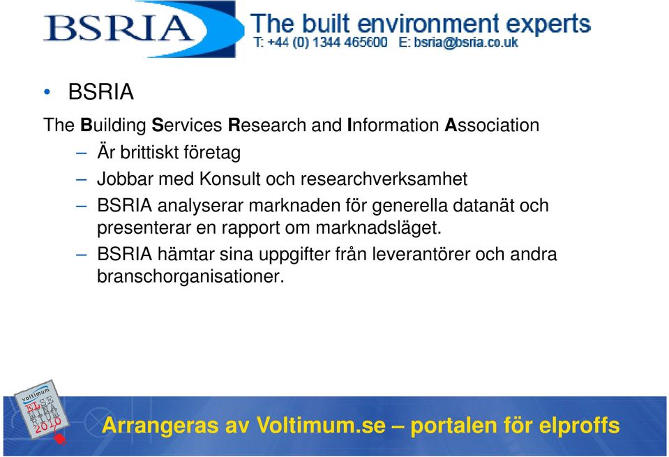 analyserar marknaden för generella datanät och presenterar en rapport om