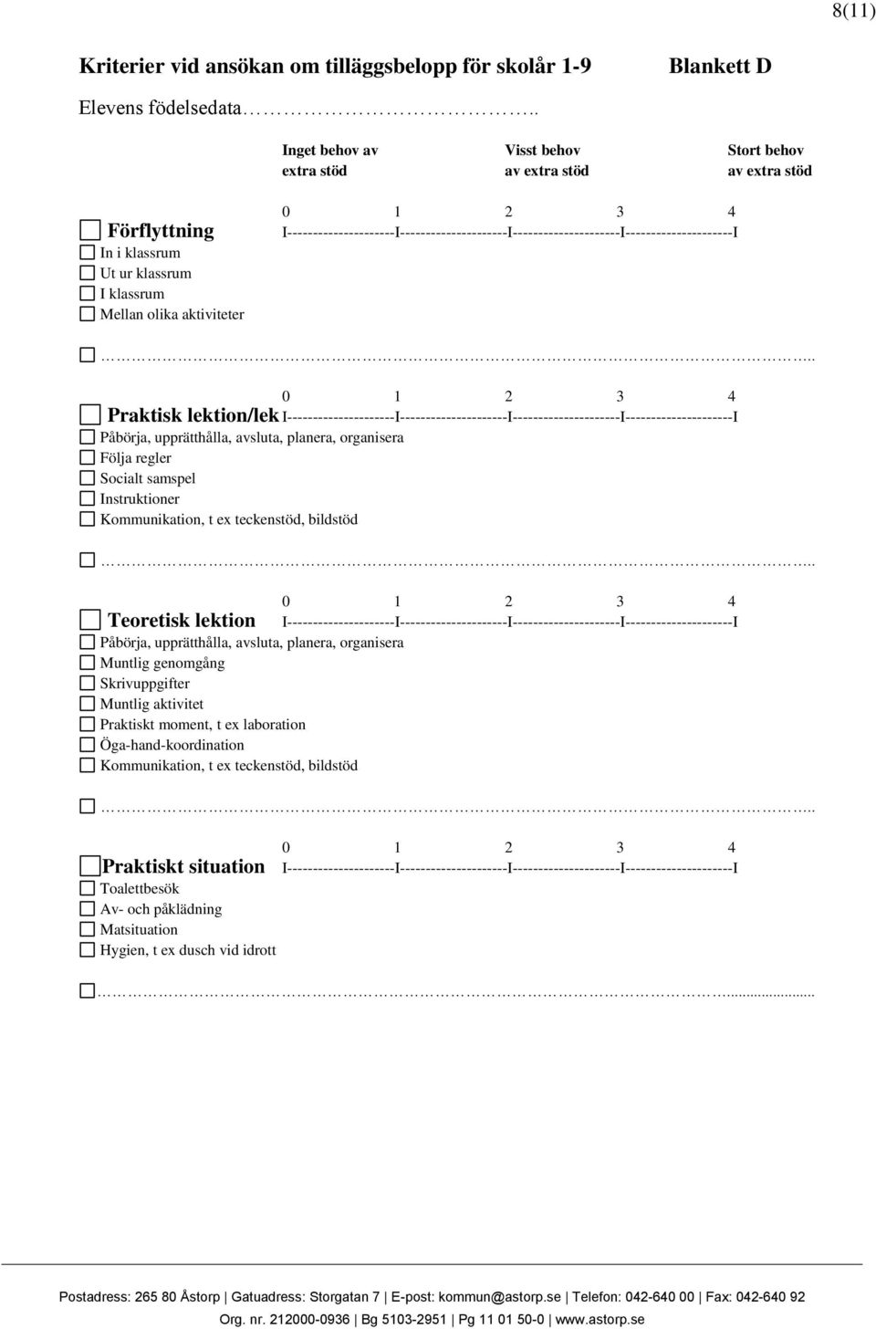 organisera Kommunikation, t ex teckenstöd, bildstöd Teoretisk lektion Påbörja, upprätthålla, avsluta, planera, organisera Muntlig genomgång