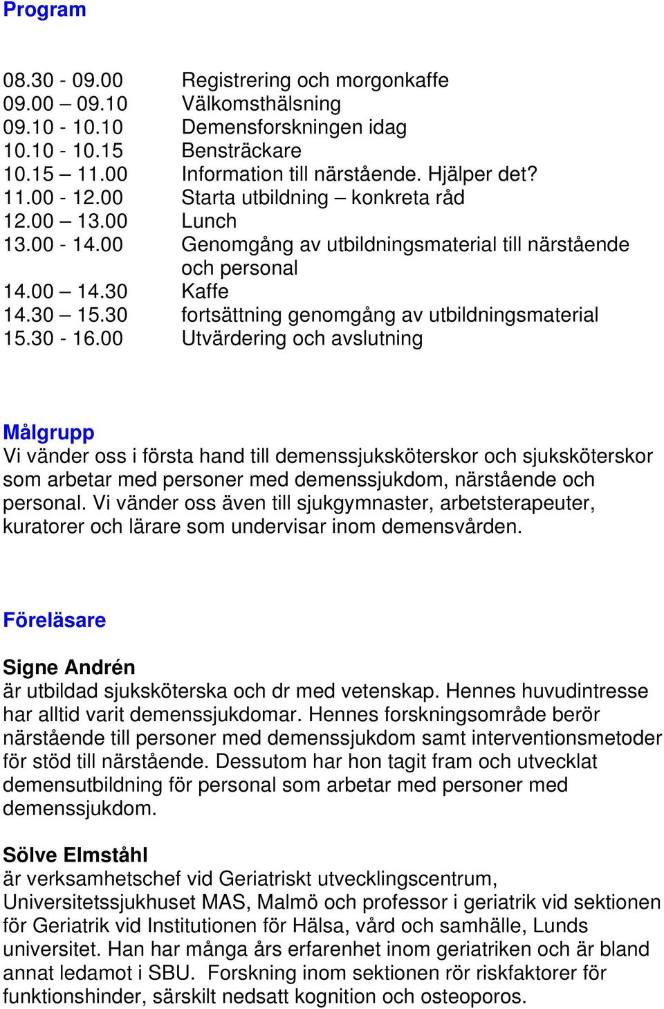 30 fortsättning genomgång av utbildningsmaterial 15.30-16.