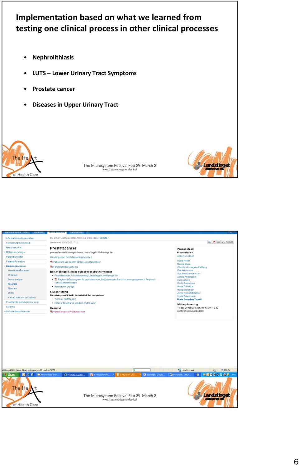 processes Nephrolithiasis LUTS Lower Urinary Tract