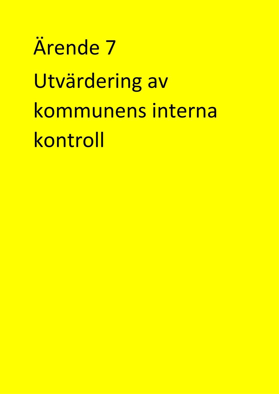 av kommunens