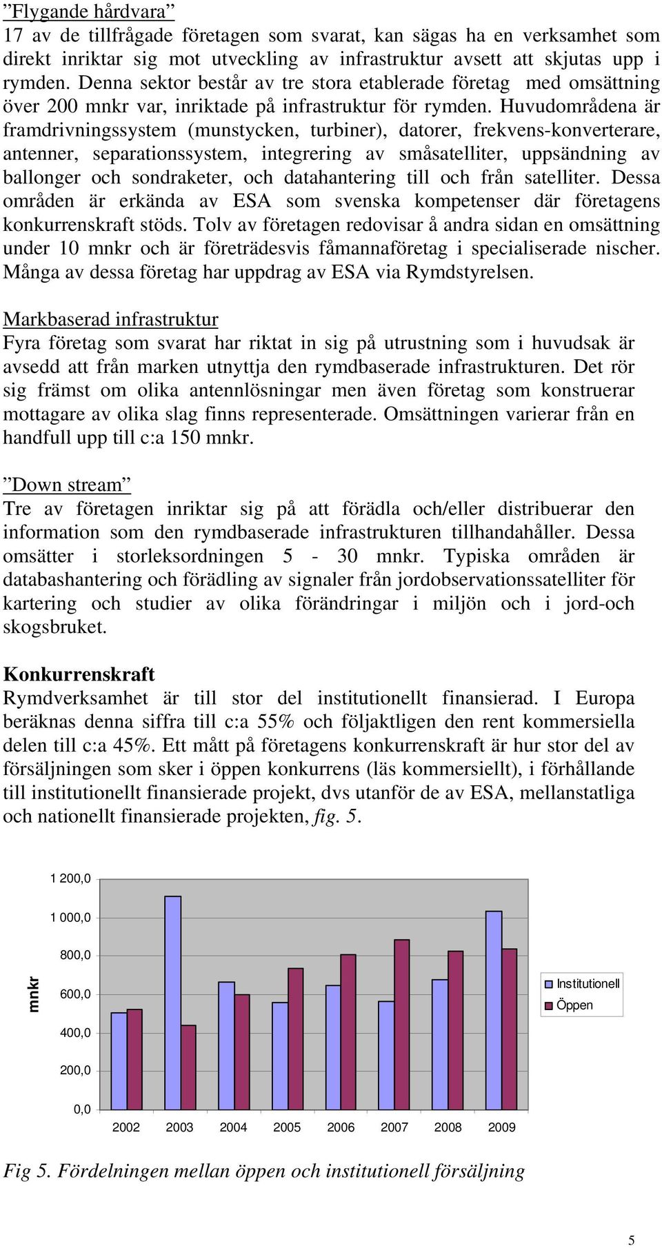 Huvudområdena är framdrivningssystem (munstycken, turbiner), datorer, frekvens-konverterare, antenner, separationssystem, integrering av småsatelliter, uppsändning av ballonger och sondraketer, och