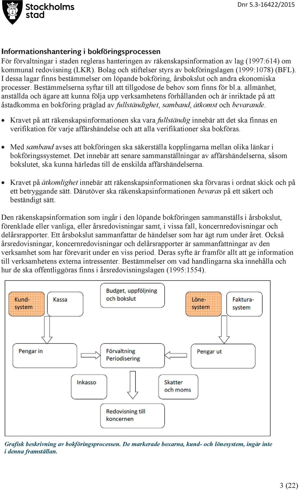 Bestämmelserna syftar till att tillgodose de behov som finns för bl.a. allmänhet, anställda och ägare att kunna följa upp verksamhetens förhållanden och är inriktade på att åstadkomma en bokföring präglad av fullständighet, samband, åtkomst och bevarande.