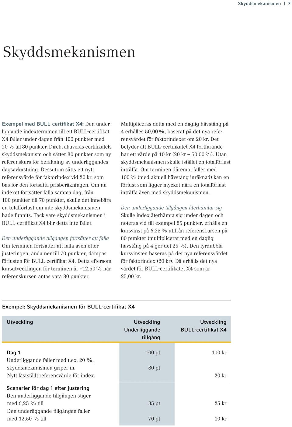 Dessutom sätts ett nytt referensvärde för faktorindex vid 20 kr, som bas för den fortsatta prisberäkningen.