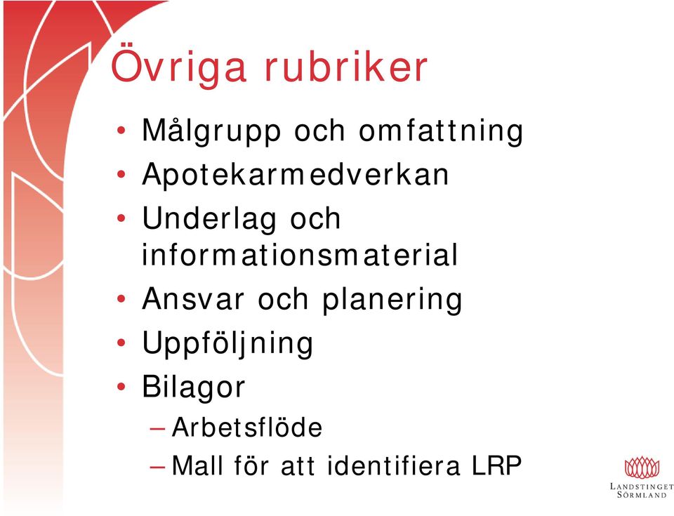 informationsmaterial Ansvar och planering