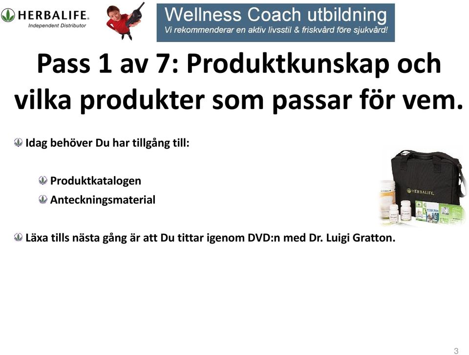 Idag behöver Du har tillgång till: Produktkatalogen