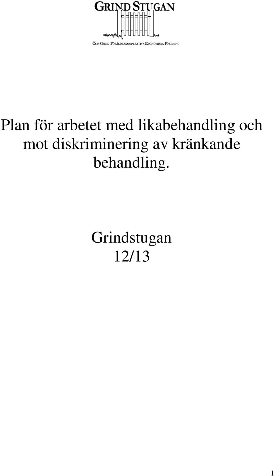 diskriminering av