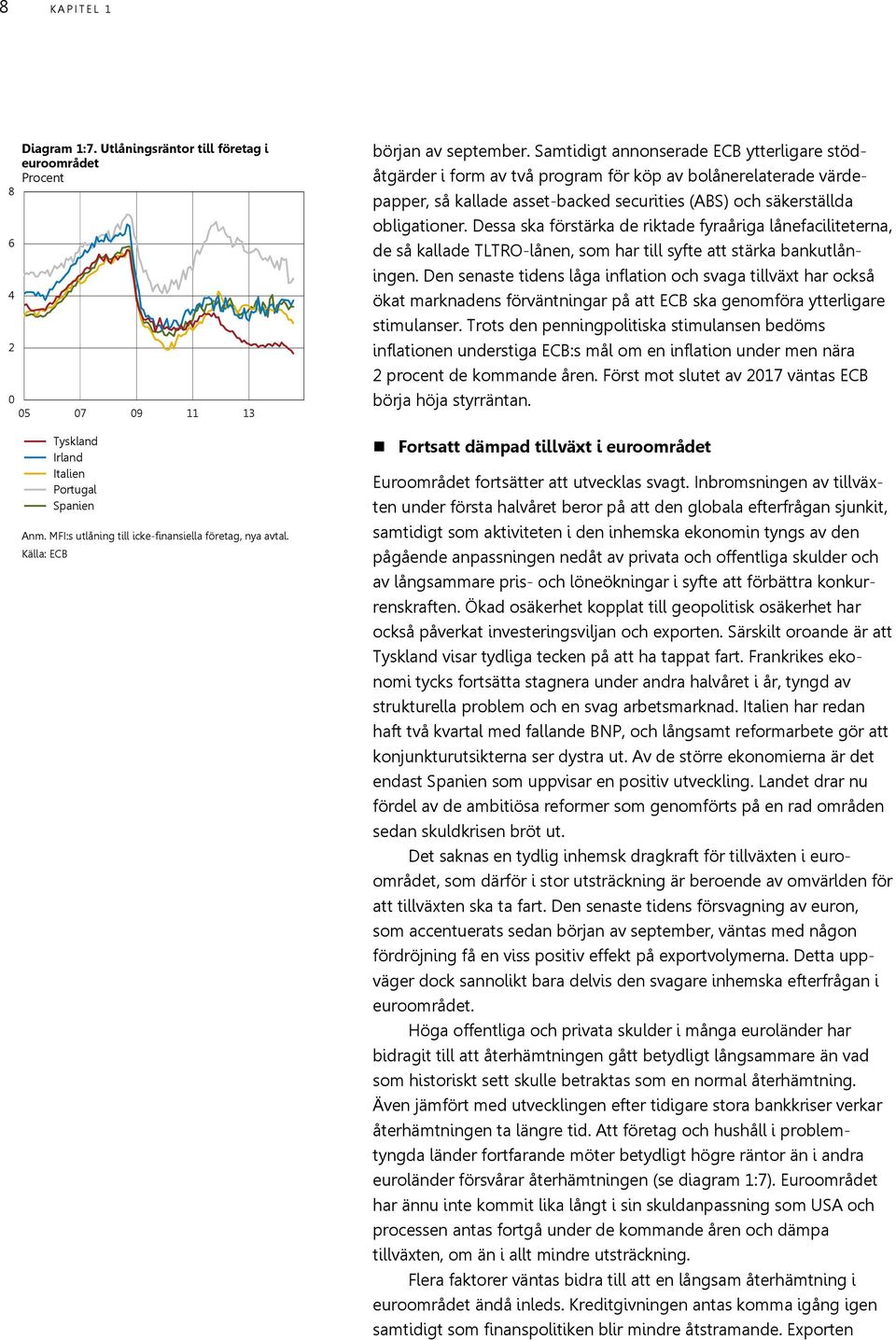 Samtidigt annonserade ECB ytterligare stödåtgärder i form av två program för köp av bolånerelaterade värdepapper, så kallade asset-backed securities (ABS) och säkerställda obligationer.