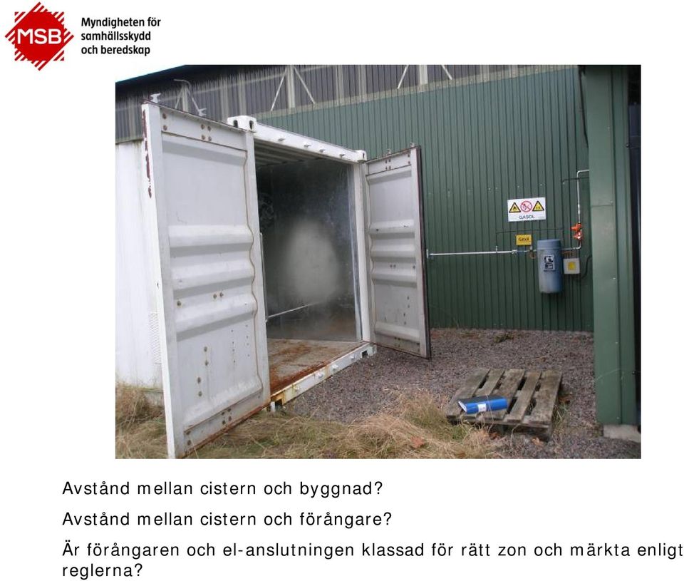 Är förångaren och el-anslutningen