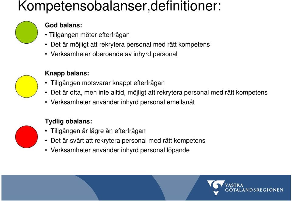 inte alltid, möjligt att rekrytera personal med rätt kompetens Verksamheter använder inhyrd personal emellanåt Tydlig obalans: