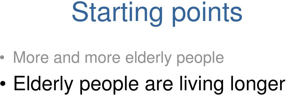 elderly people