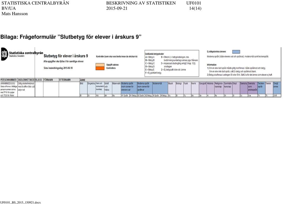 Frågeformulär