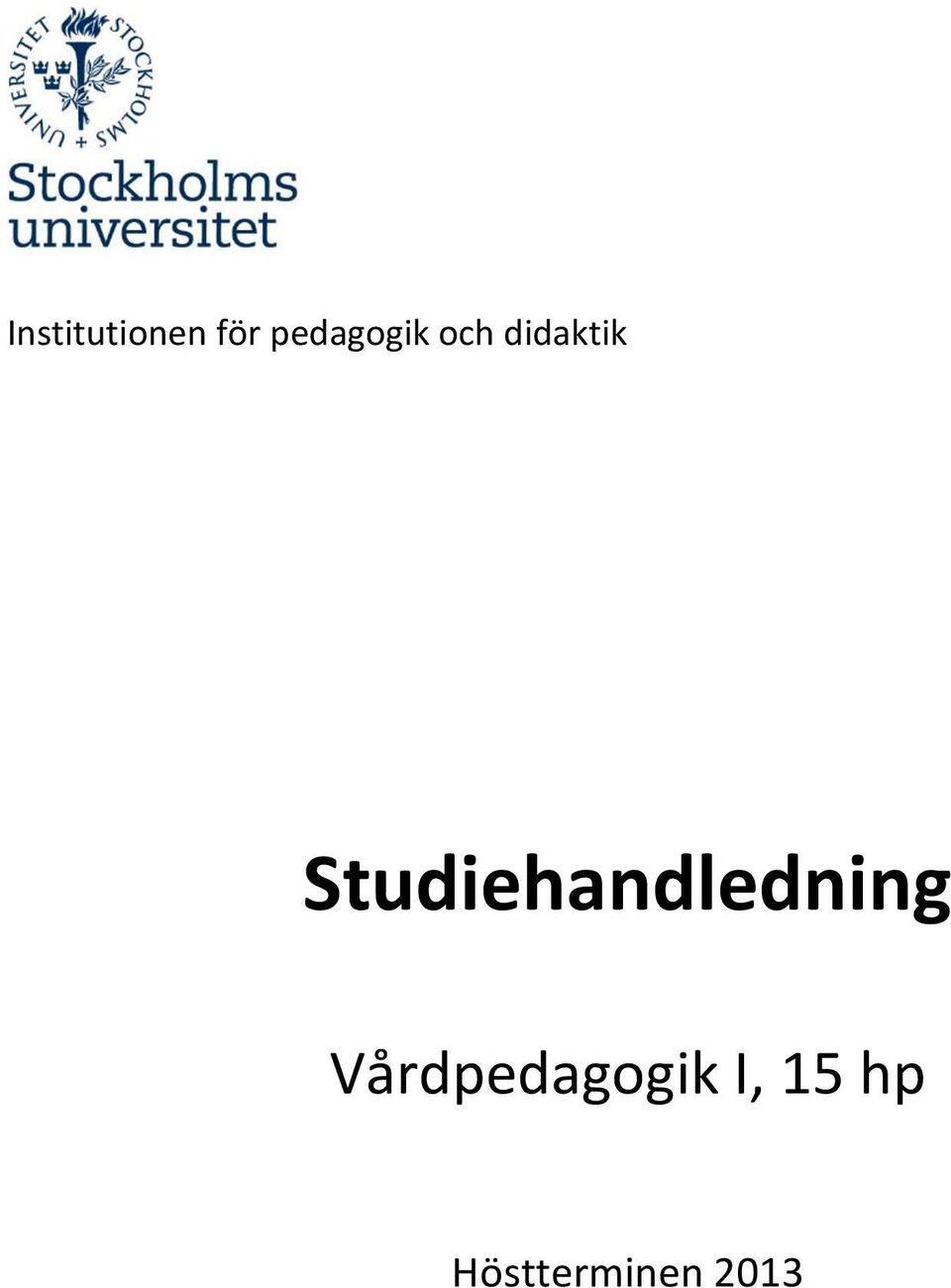 Studiehandledning