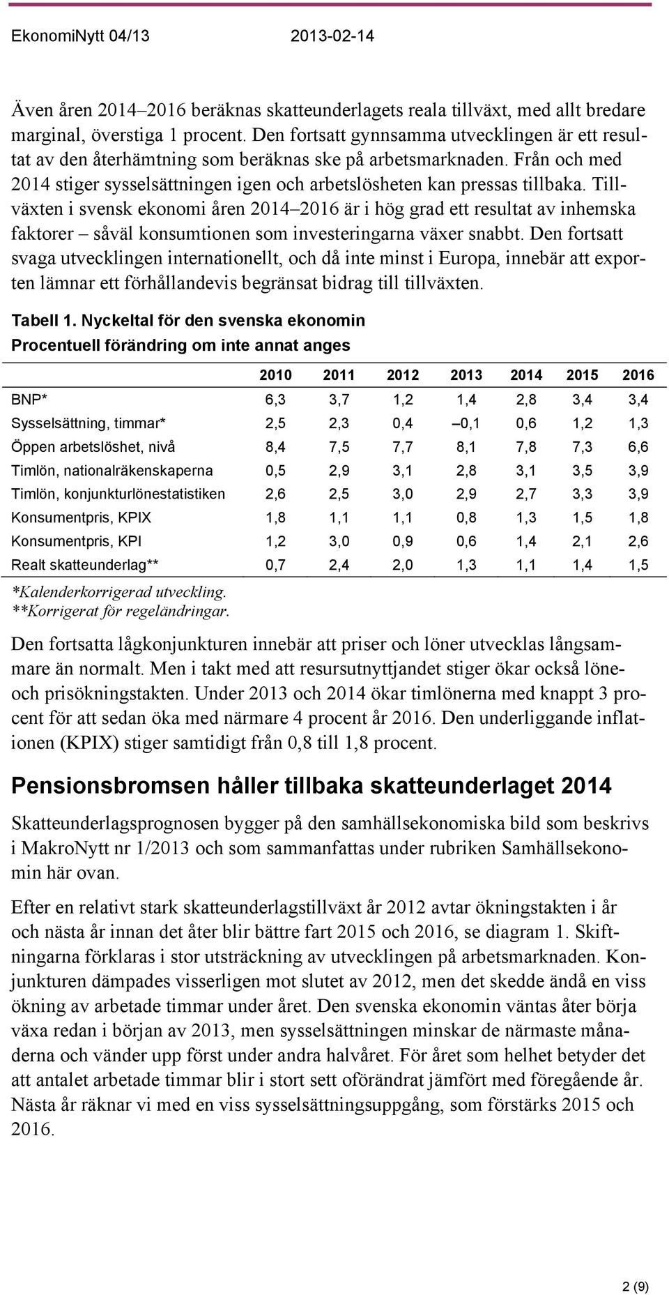 Tillväxten i svensk ekonomi åren 2014 2016 är i hög grad ett resultat av inhemska faktorer såväl konsumtionen som investeringarna växer snabbt.
