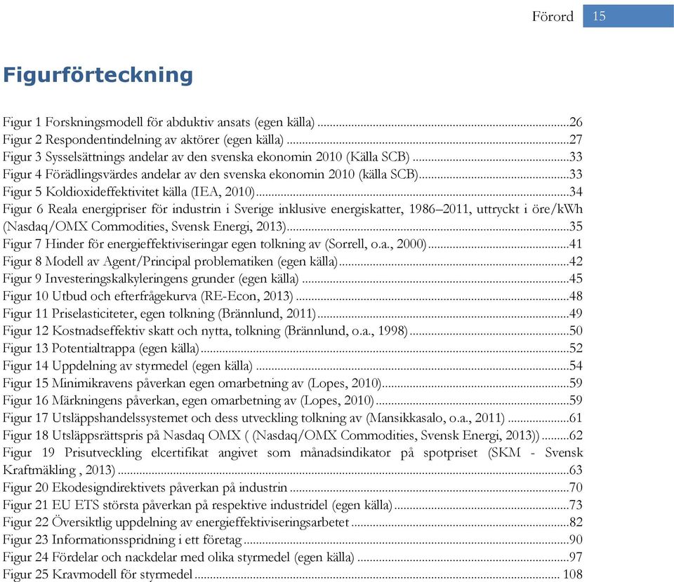 ..33 Figur 5 Koldioxideffektivitet källa (IEA, 2010).