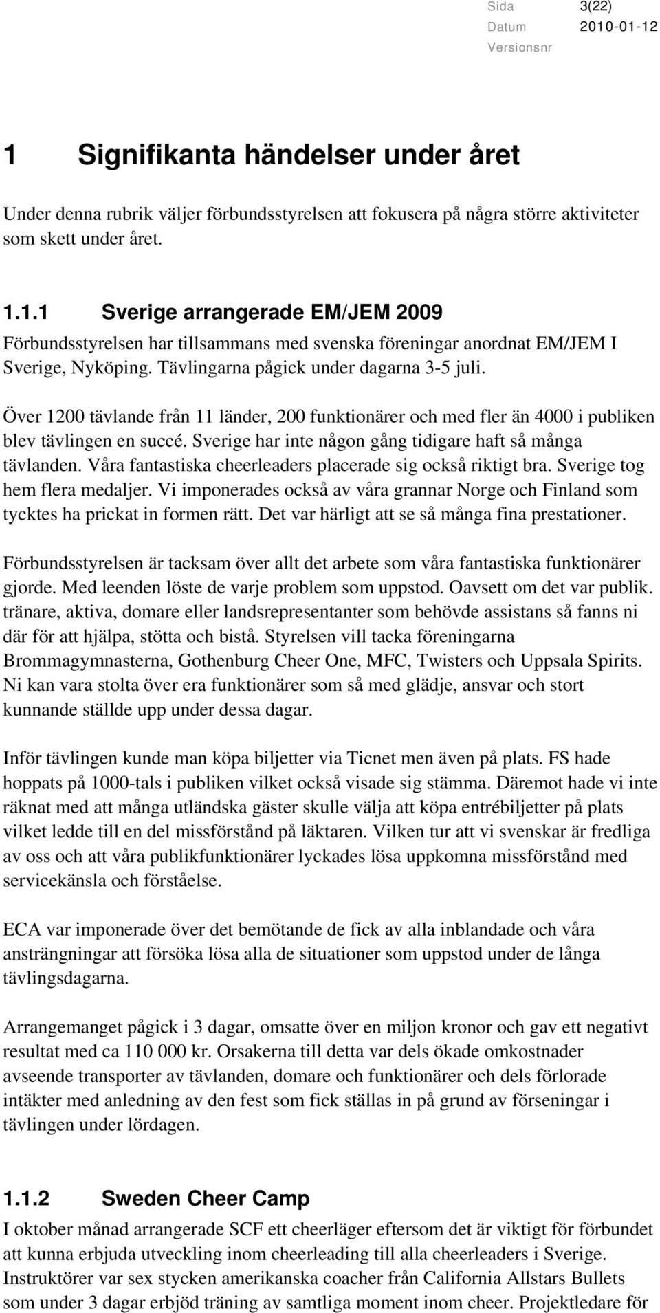 Sverige har inte någon gång tidigare haft så många tävlanden. Våra fantastiska cheerleaders placerade sig också riktigt bra. Sverige tog hem flera medaljer.