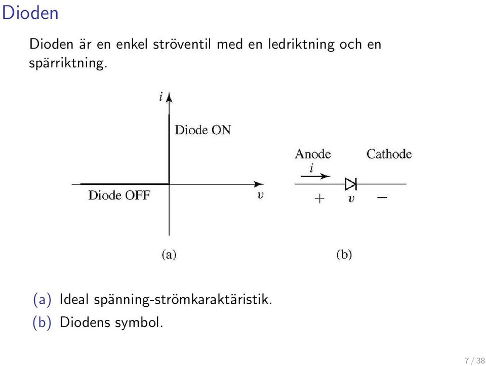 en spärriktning.