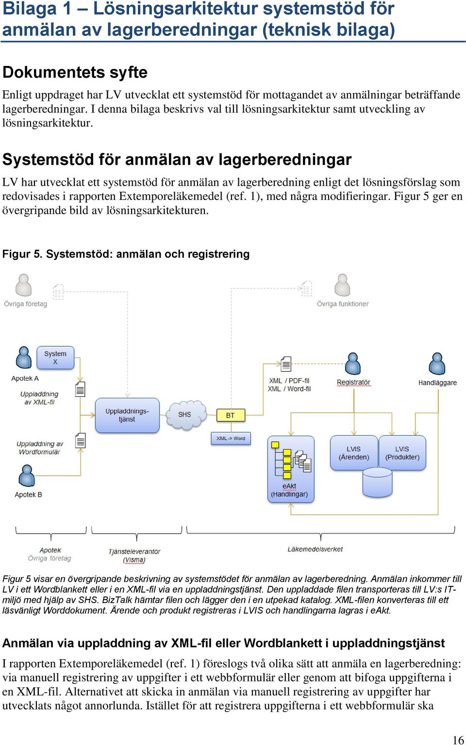 Systemstöd för anmälan av lagerberedningar LV har utvecklat ett systemstöd för anmälan av lagerberedning enligt det lösningsförslag som redovisades i rapporten Extemporeläkemedel (ref.