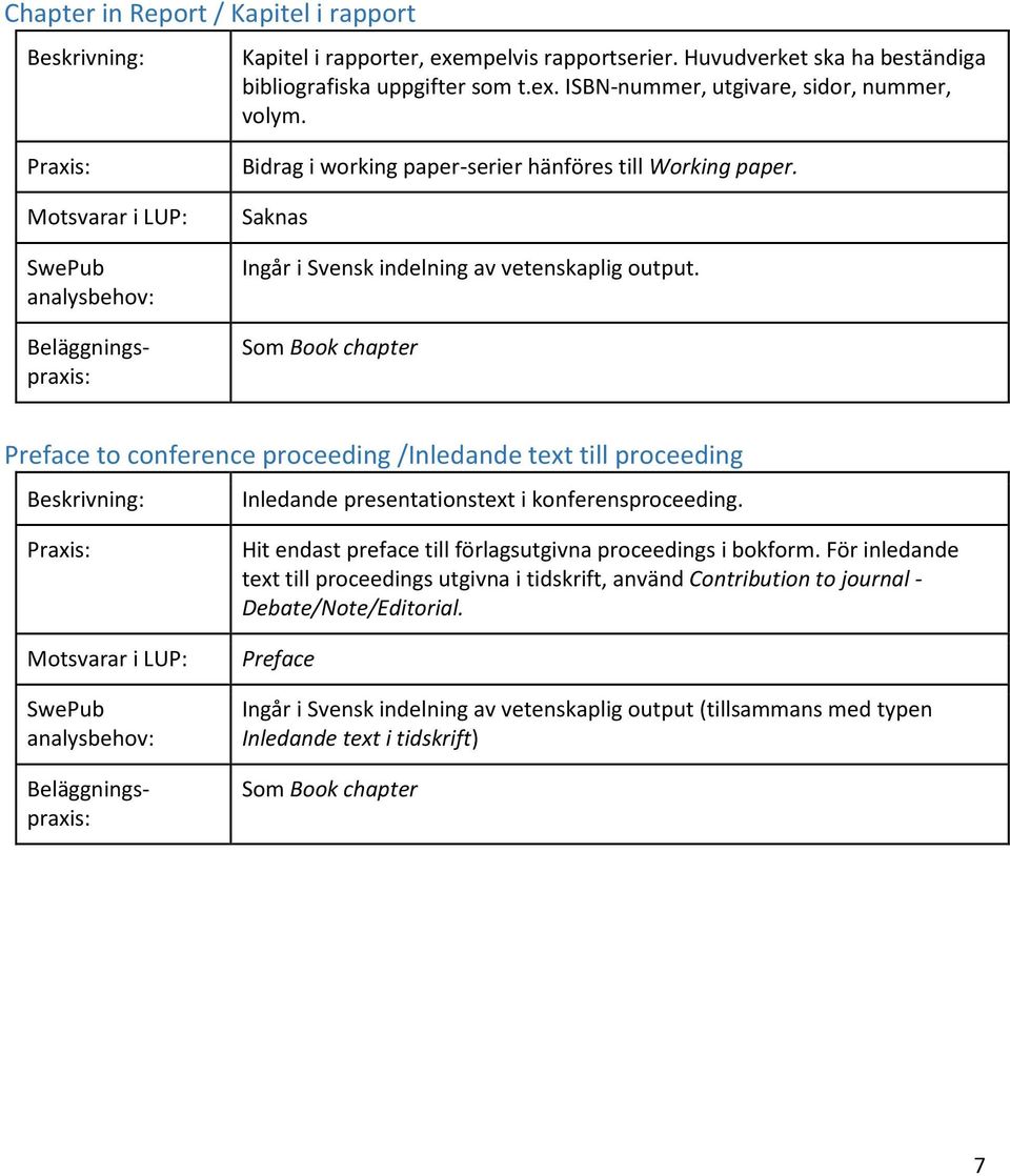 Saknas Som Book chapter Preface to conference proceeding /Inledande text till proceeding Inledande presentationstext i konferensproceeding.