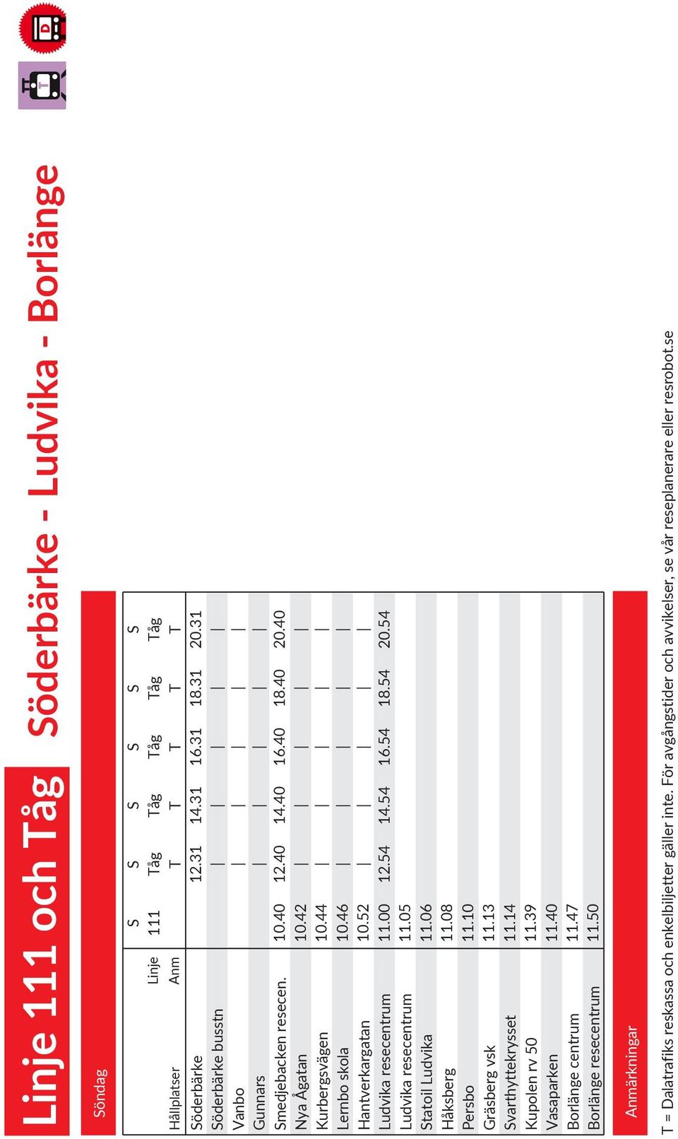 50 Vasaparken S S S S S S Linje 111 Tåg Tåg Tåg Tåg Tåg Anm T T T T T 10.40 10.42 10.44 10.46 10.52 11.00 11.05 11.06 11.08 11.10 11.13 11.14 11.39 11.40 11.47 11.50 12.