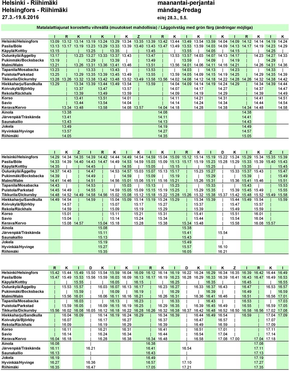 19 14.23 14.29 Käpylä/Kottby 13.15 13.25 13.35 13.45 13.55 14.05 14.15 14.25 Oulunkylä/Åggelby 13.17 13.23 13.27 13.33 13.37 13.43 13.47 13.53 13.57 14.03 14.07 14.13 14.17 14.23 14.27 14.