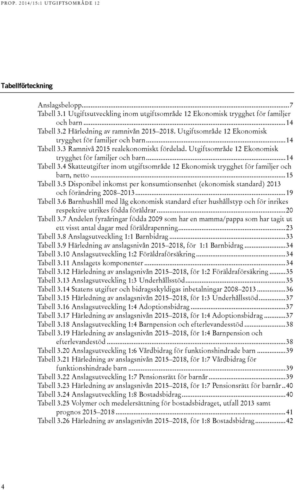 .. 15 Tabell 3.5 Disponibel inkomst per konsumtionsenhet (ekonomisk standard) 2013 och förändring 2008 2013... 19 Tabell 3.