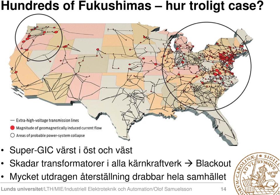 kärnkraftverk Blackout Mycket utdragen återställning drabbar hela