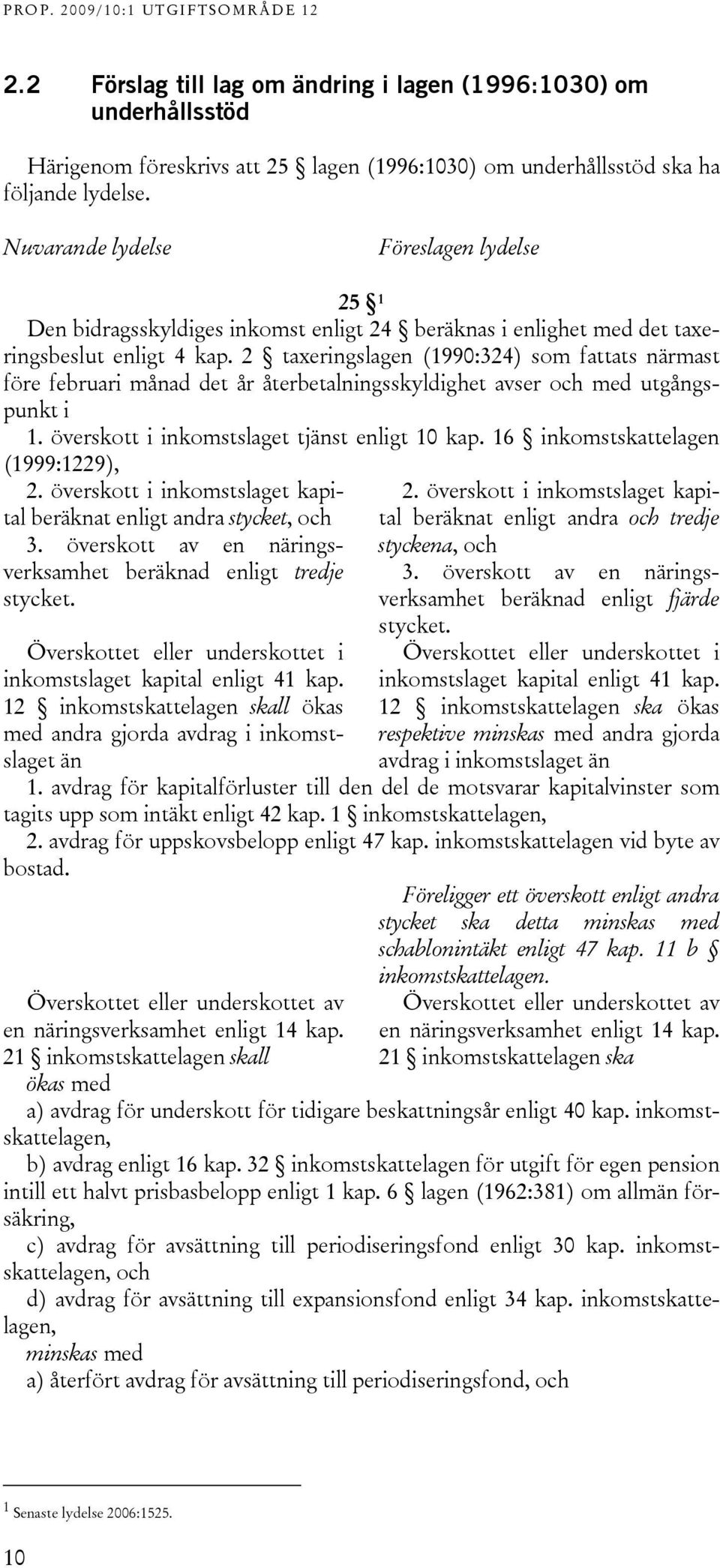 2 taxeringslagen (1990:324) som fattats närmast före februari månad det år återbetalningsskyldighet avser och med utgångspunkt i 1. överskott i inkomstslaget tjänst enligt 10 kap.