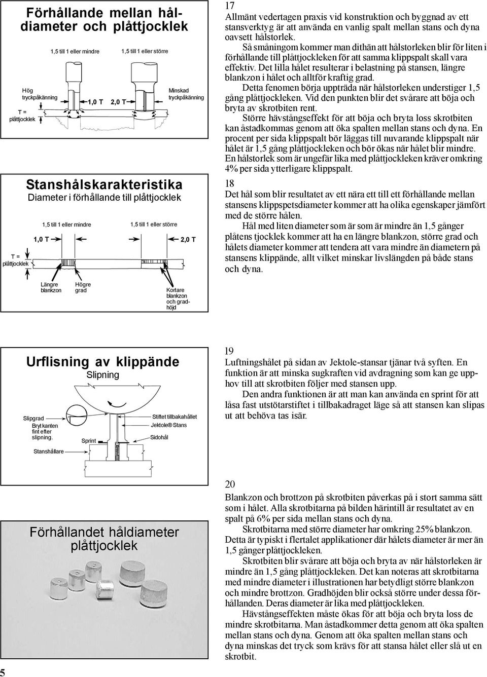 Så småningom kommer man dithän att hålstorleken blir för liten i förhållande till en för att samma skall vara effektiv.