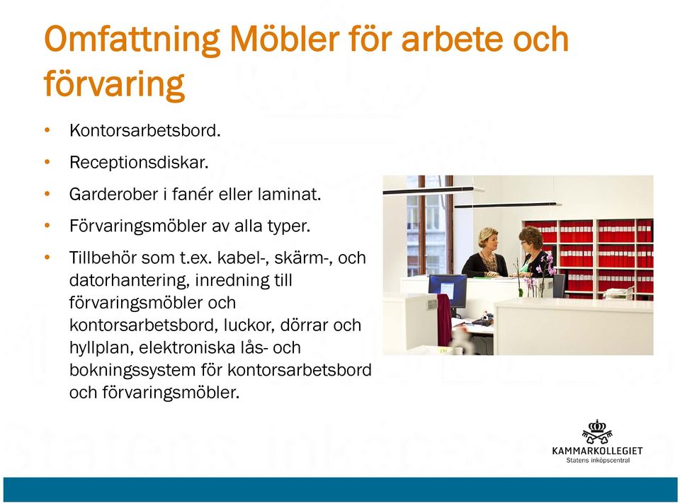 kabel-, skärm-, och datorhantering, inredning till förvaringsmöbler och kontorsarbetsbord,