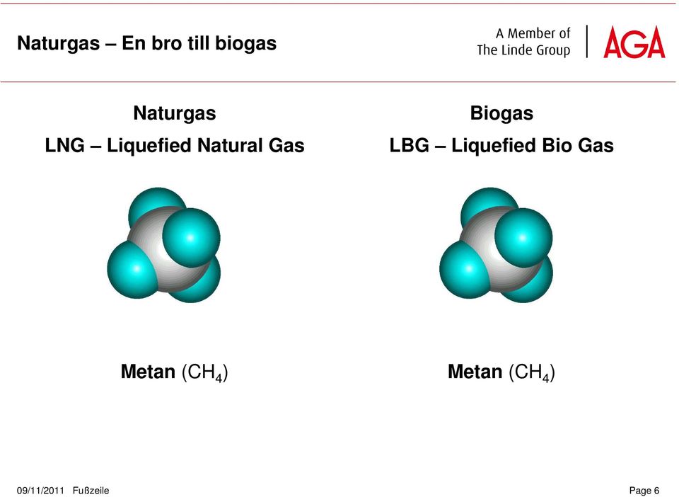 Liquefied Bio Gas Metan (CH 4 )