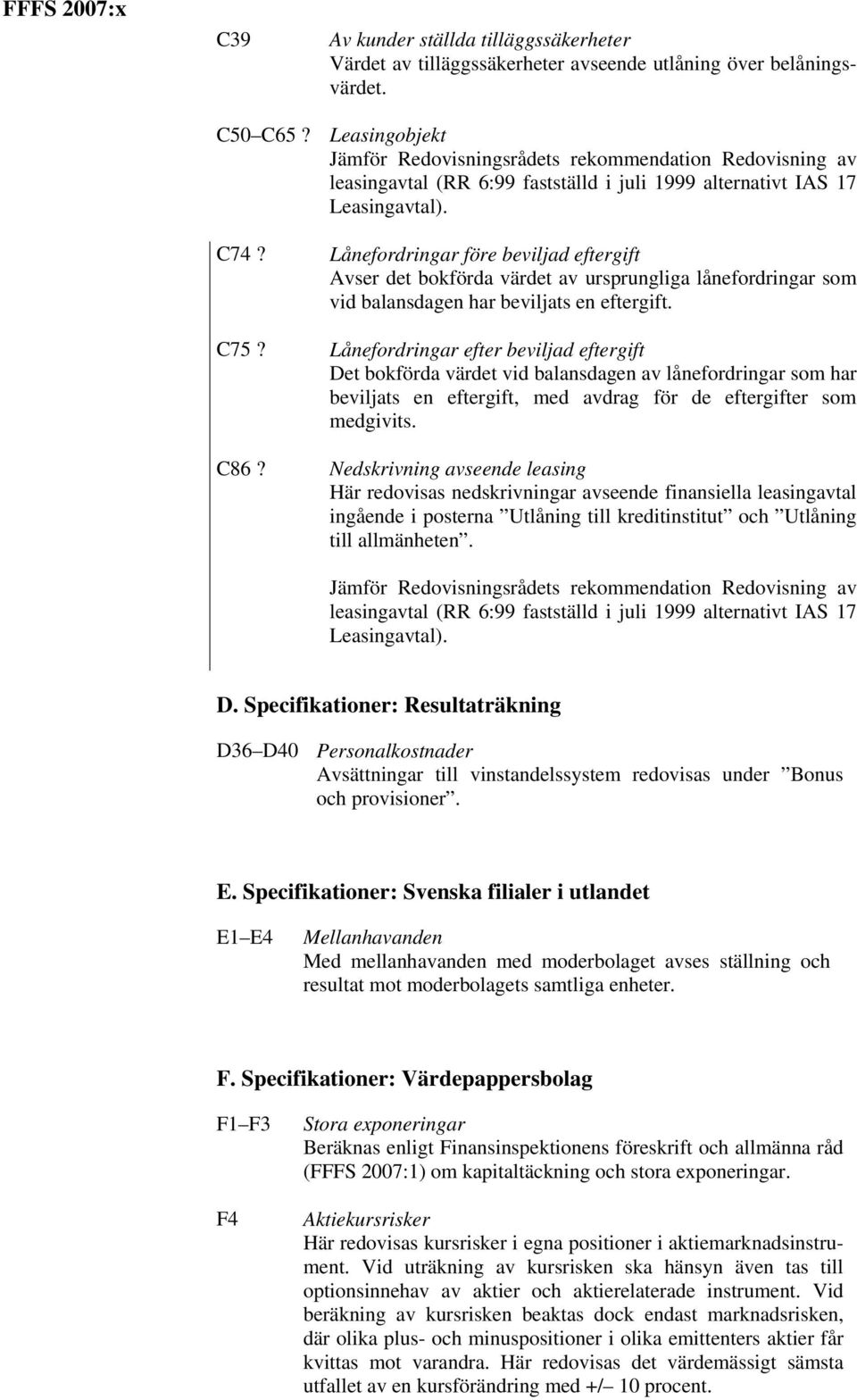 Lånefordringar före beviljad eftergift Avser det bokförda värdet av ursprungliga lånefordringar som vid balansdagen har beviljats en eftergift.