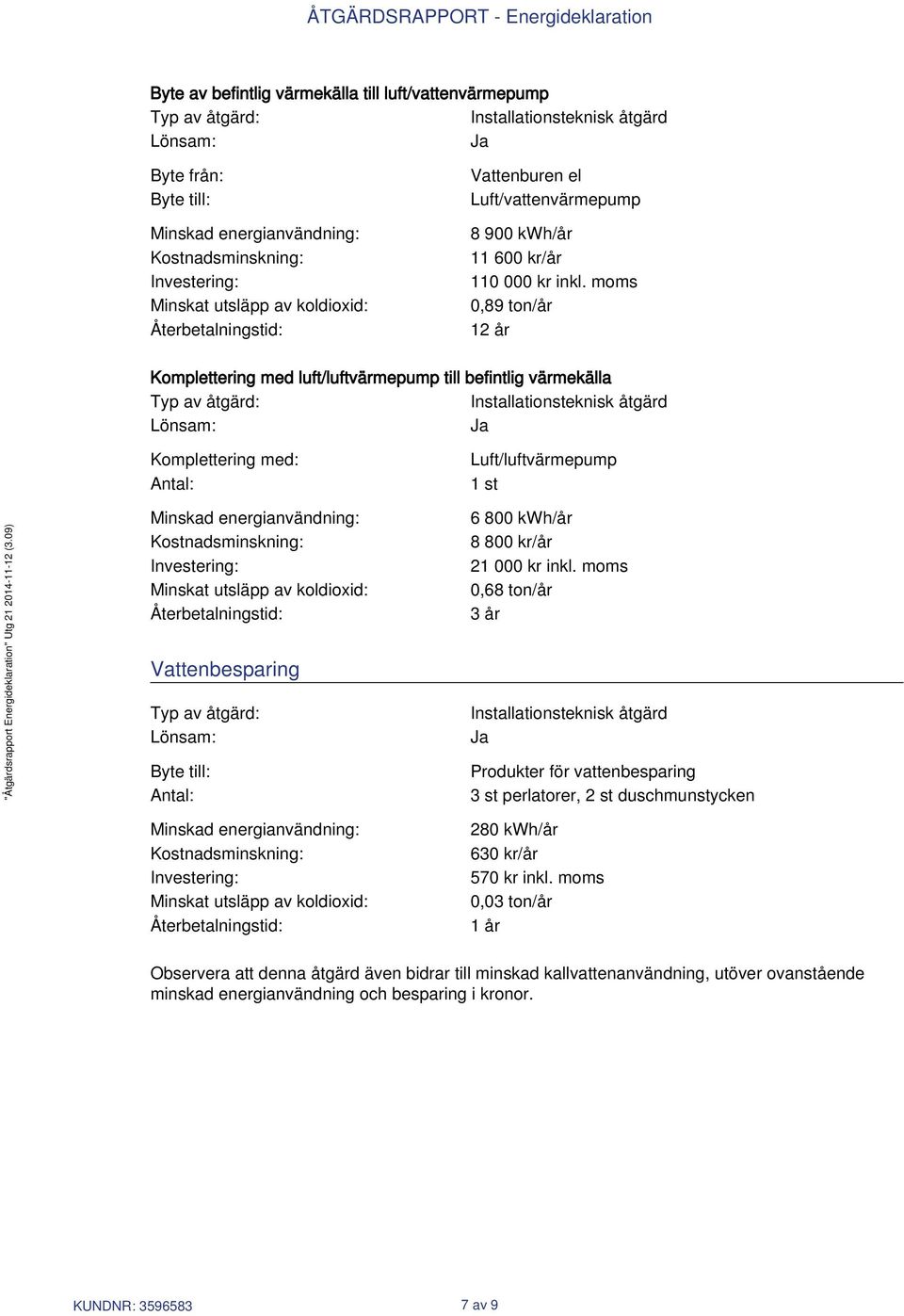 Antal: 6 800 kwh/år 8 800 kr/år 21 000 kr inkl.