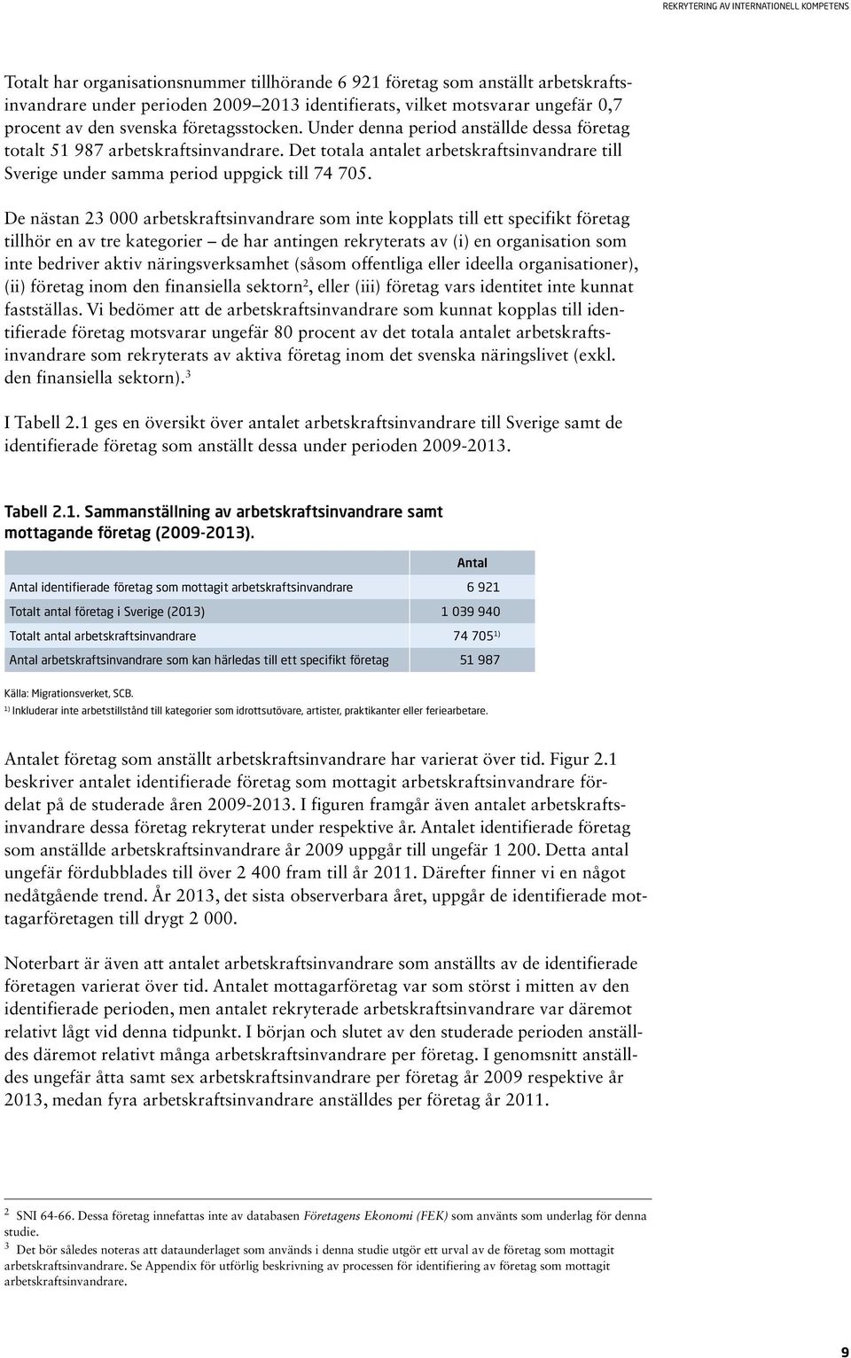 De nästan 23 000 arbetskraftsinvandrare som inte kopplats till ett specifikt företag tillhör en av tre kategorier de har antingen rekryterats av (i) en organisation som inte bedriver aktiv