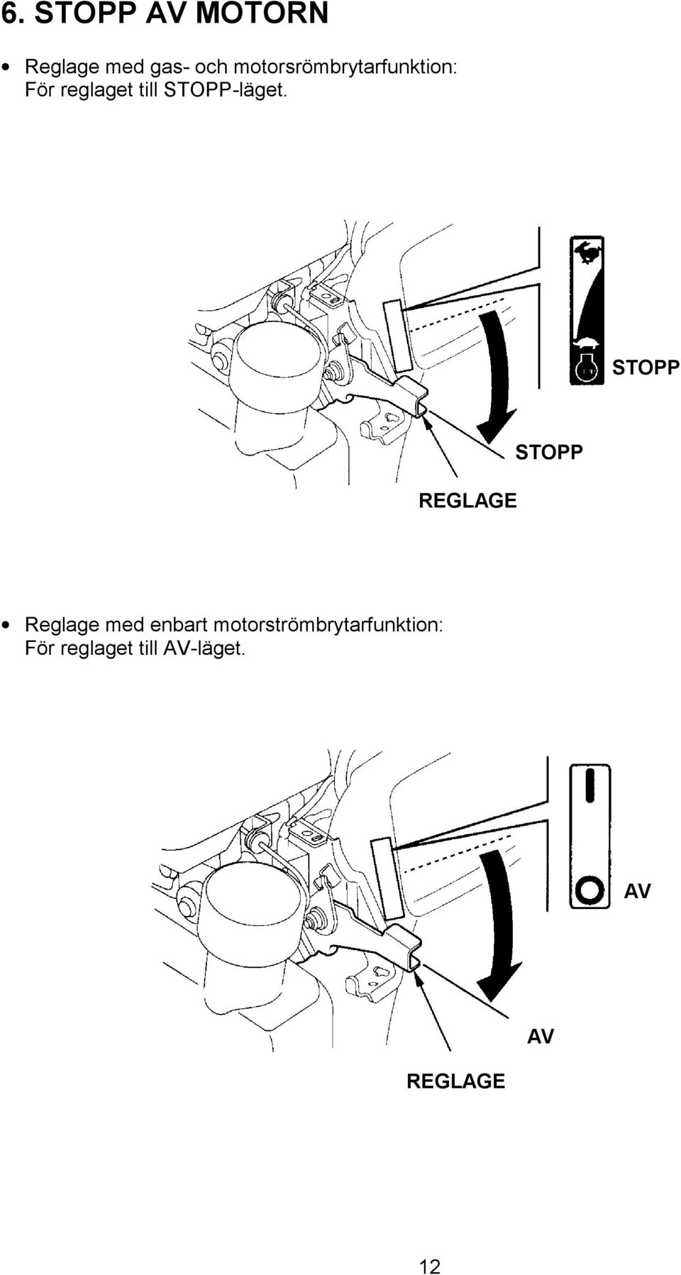 STOPP-läget.