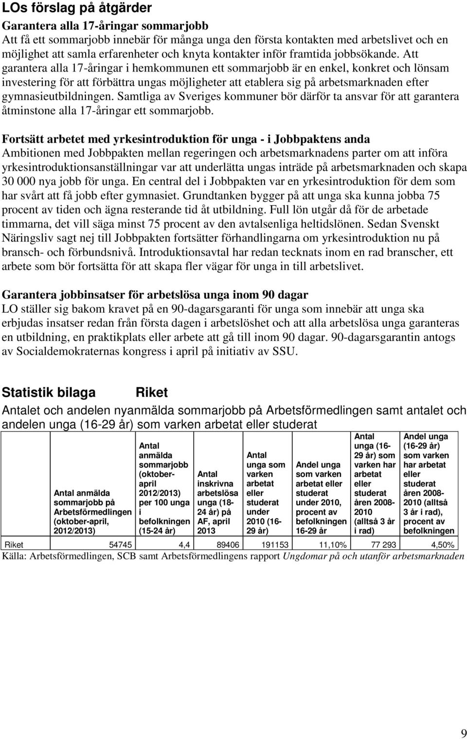 Att garantera alla 17-åringar i hemkommunen ett sommarjobb är en enkel, konkret och lönsam investering för att förbättra ungas möjligheter att etablera sig på arbetsmarknaden efter