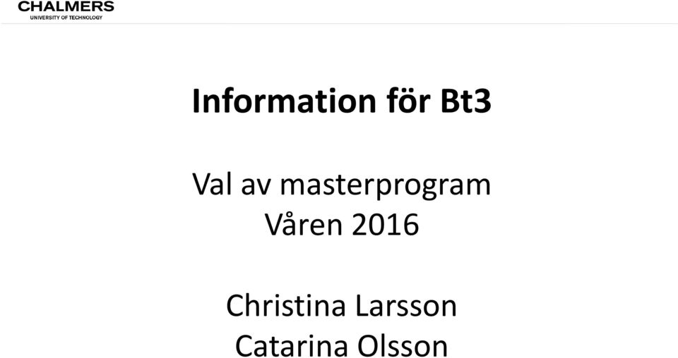 Våren 2016 Christina