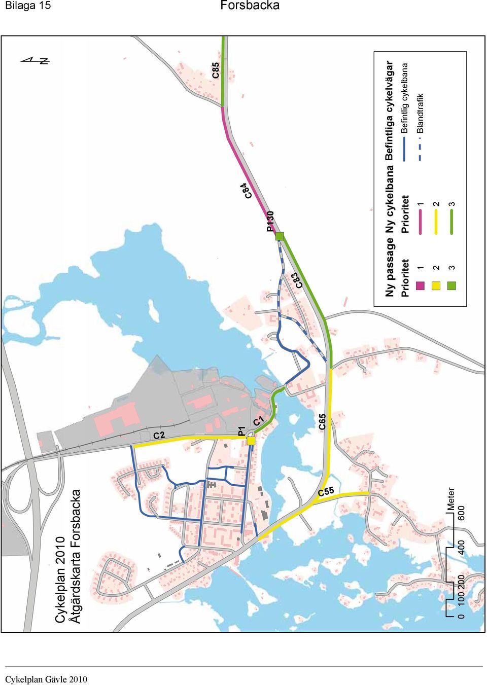 3 Ny cykelbana 1 2 3 ¹ Befintliga cykelvägar