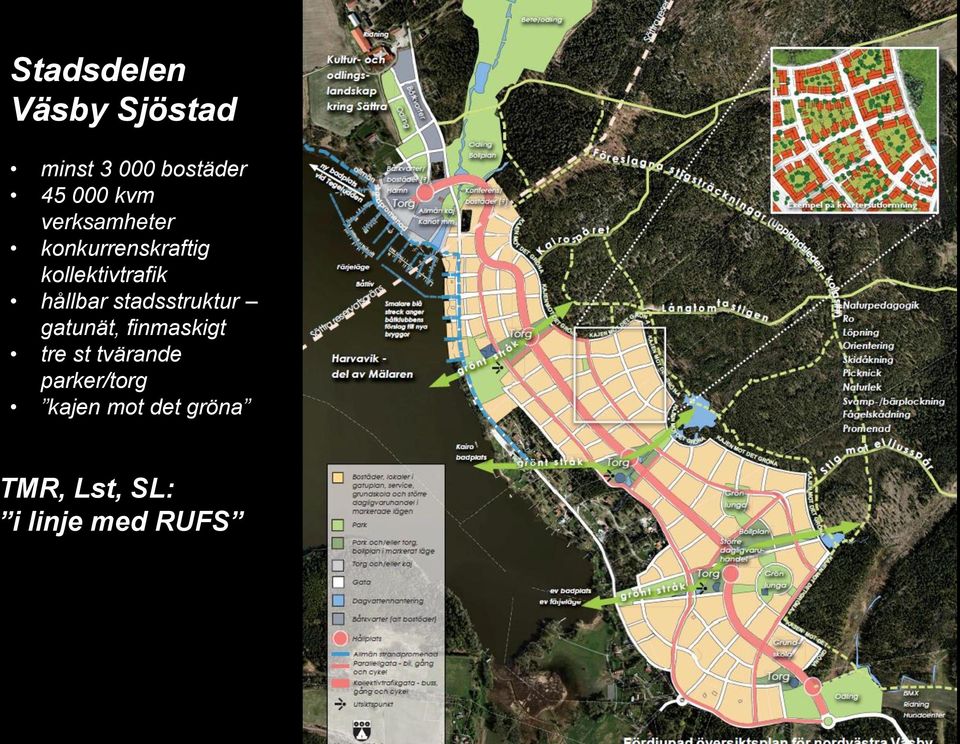 hållbar stadsstruktur gatunät, finmaskigt tre st