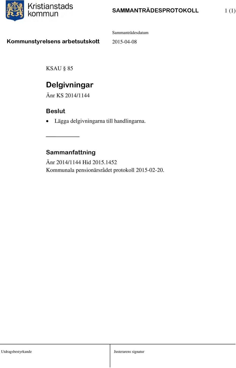 handlingarna.