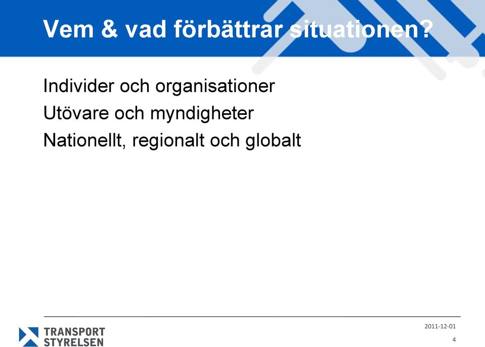 Individer och organisationer