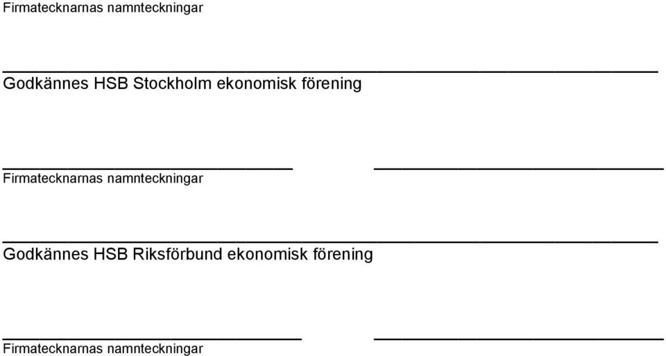 ekonomisk förening Firmatecknarnas