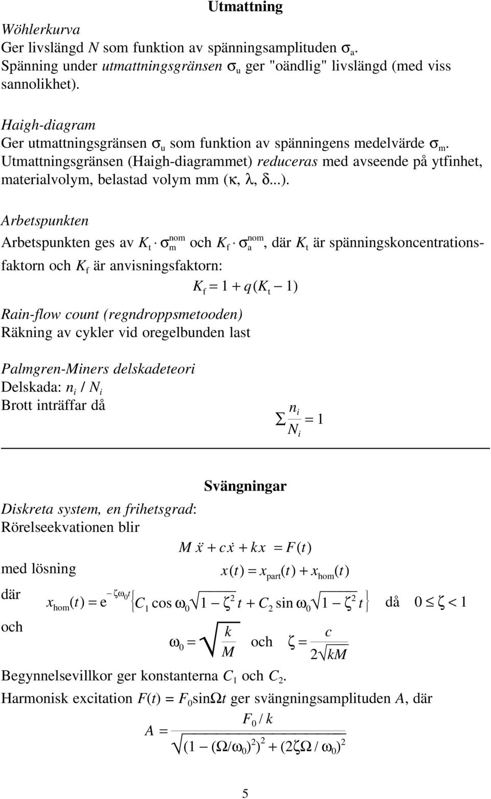 Utmattningsgränsen (Haigh-diagrammet) 