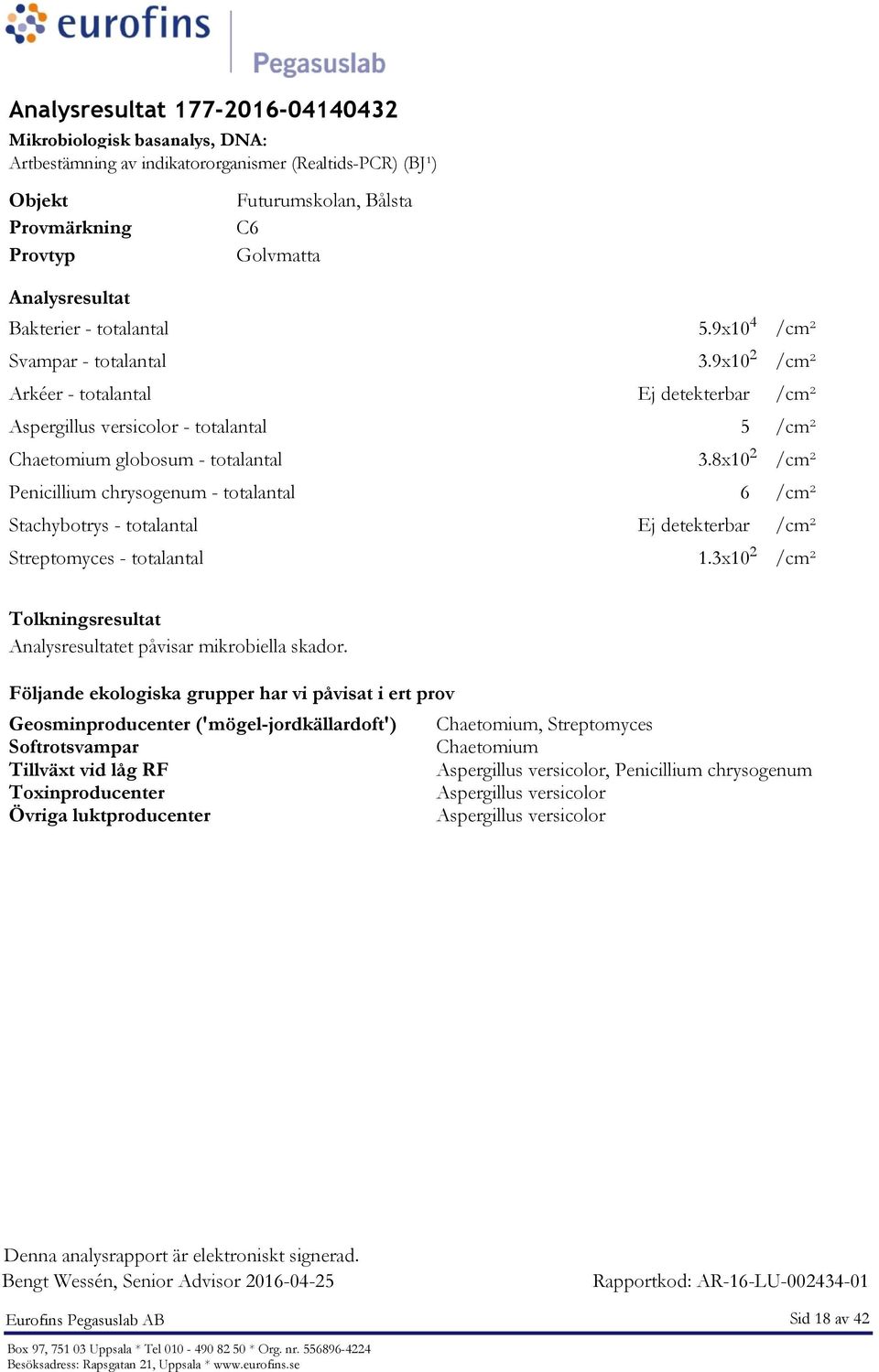 8x10 2 /cm² 6 /cm² /cm² - totalantal 1.