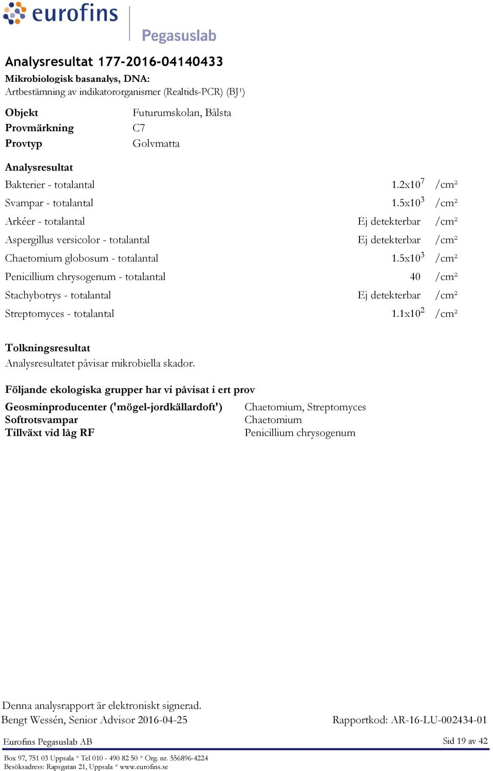 5x10 3 /cm² 40 /cm² /cm² - totalantal 1.