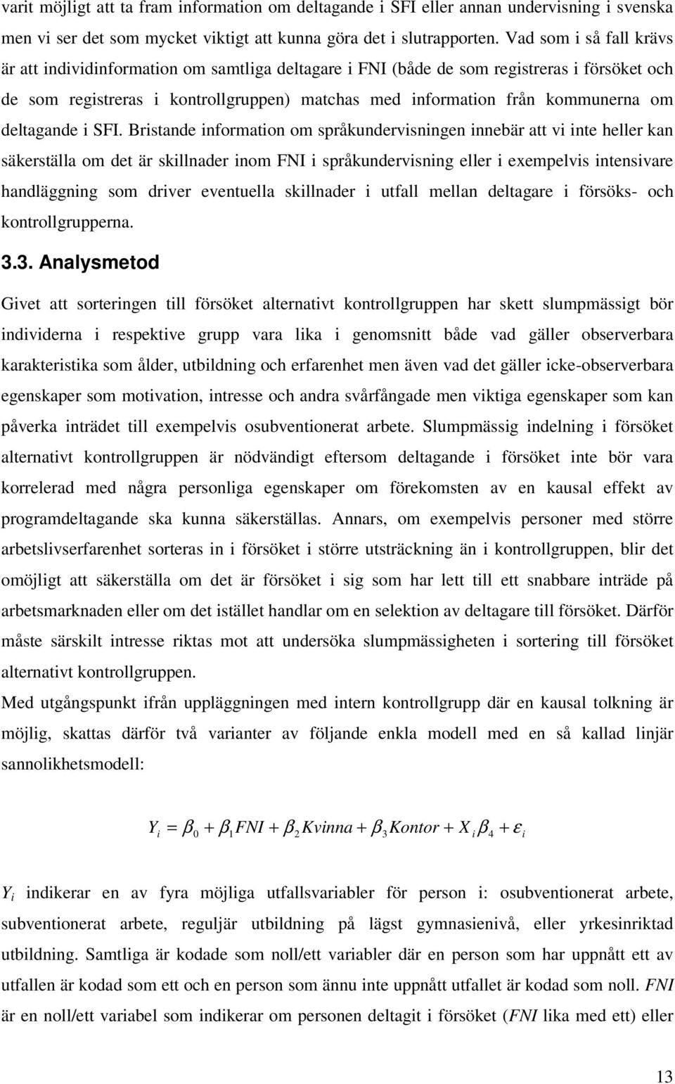 deltagande i SFI.