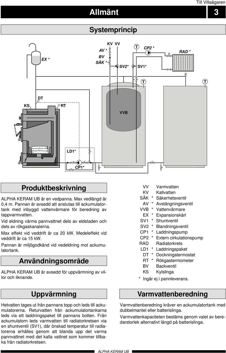 Max effekt vid veddrift är ca 20 kw. Medeleffekt vid veddrift är ca 15 kw. Pannan är miljögodkänd vid vedeldning mot ackumulatortank.