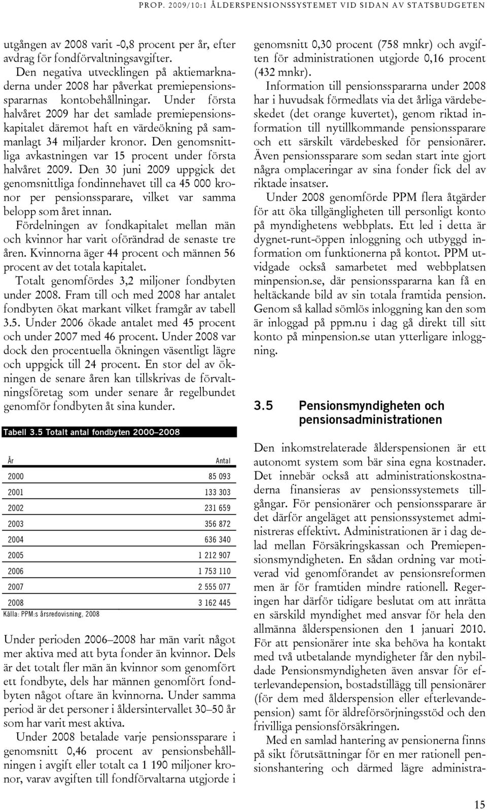 Den genomsnittliga avkastningen var 15 procent under första halvåret 2009.